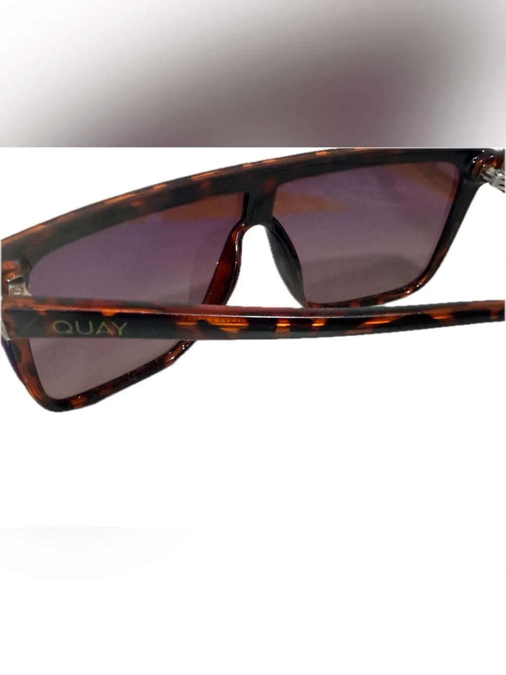 Vintage Quay Nightfall 1212 Tortoiseshell Shield Sunglasses